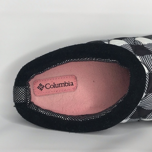 Columbia Packed Out OMNI-HEAT Children Slippers Black Checkered - Picture 3 of 14